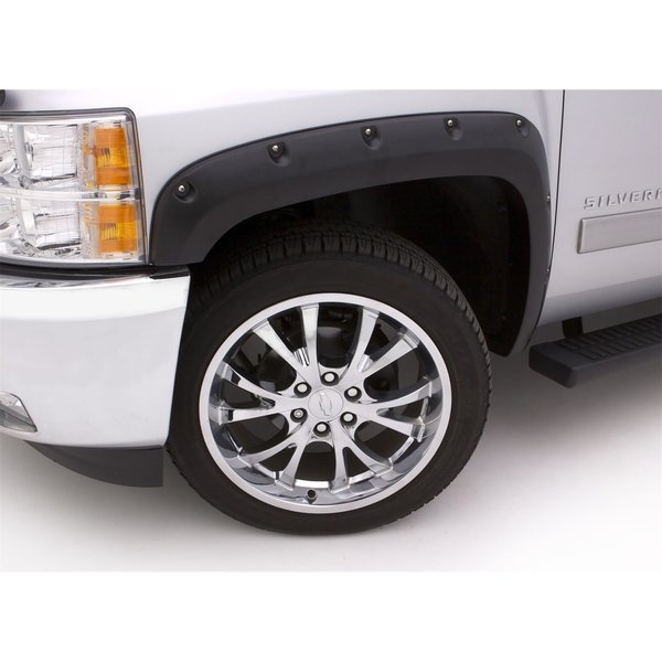 Lund 15-17 F150 RX-RIVET STYLE 4PC STANDARD FENDER FLARE ELITE SERIES BLACK RX119S